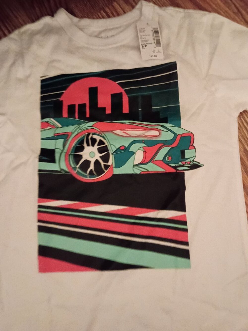 Boy's New Children's Place 5/6 race car shirt